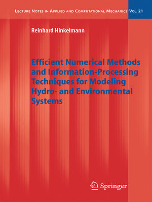 cover image of Efficient Numerical Methods and Information-Processing Techniques for Modeling Hydro- and Environmental Systems